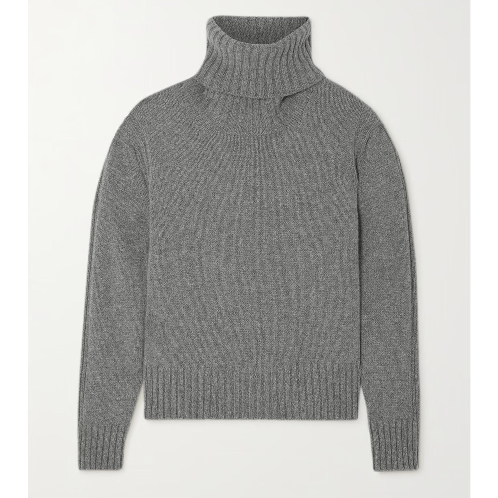 &DAUGHTER Roshin Gray Wool Turtleneck Sweater M